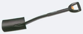 Телескопическая садовая лопата, с закругленным лезвием 25055